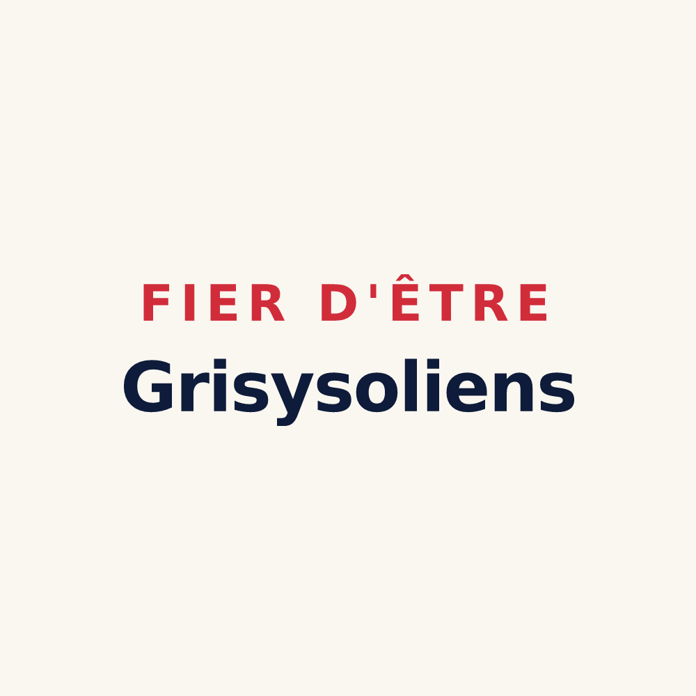 Tasse « Fier d'être Grisysoliens » — design pour Grisy-Suisnes
