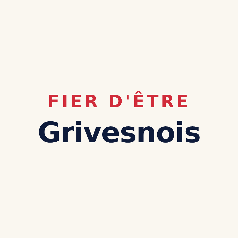 Tasse « Fier d'être Grivesnois » — design pour Grivesnes