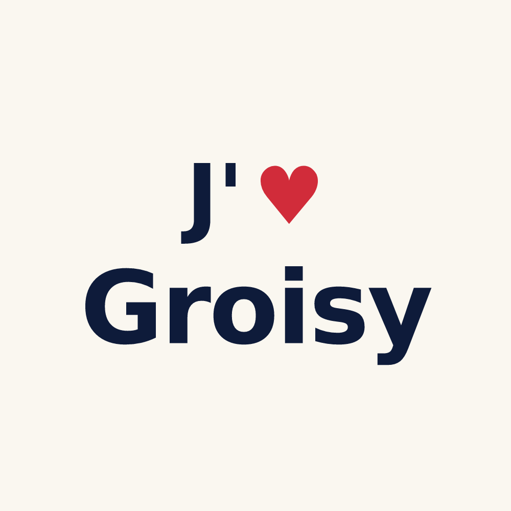 Tasse personnalisée Groisy — design J'aime Groisy