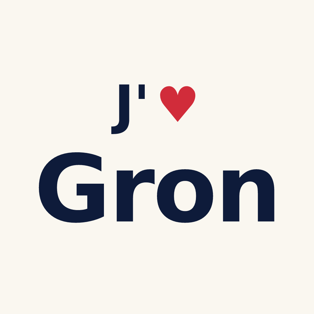 Tasse personnalisée Gron — design J'aime Gron