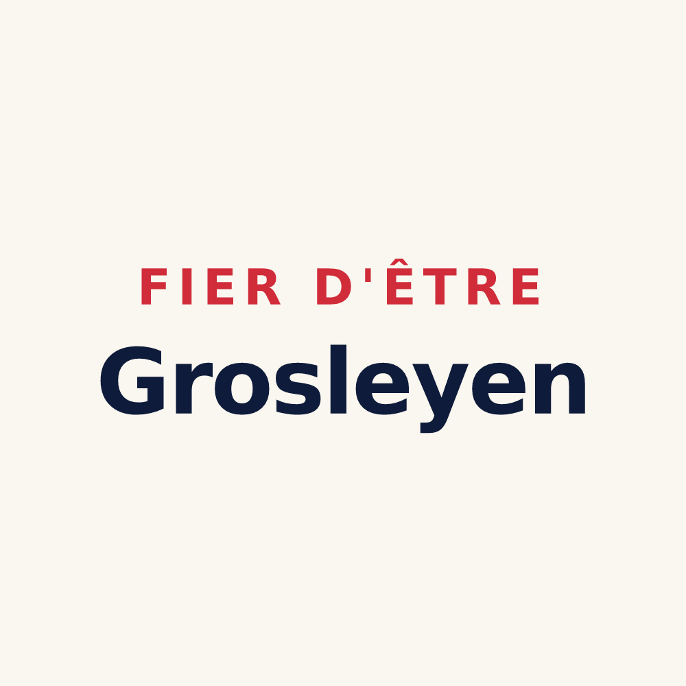 Tasse « Fier d'être Grosleyen » — design pour Grosley-sur-Risle