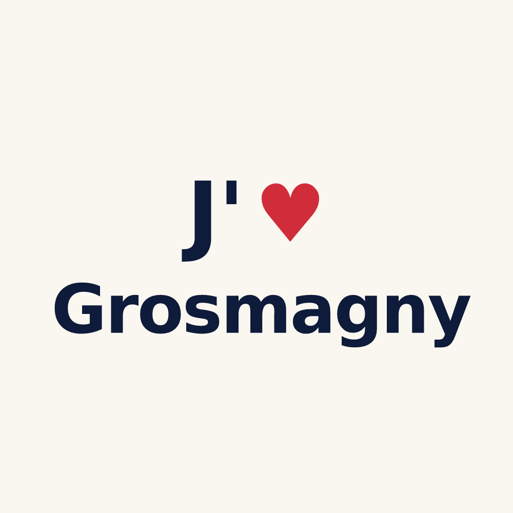 Tasse personnalisée Grosmagny — design J'aime Grosmagny