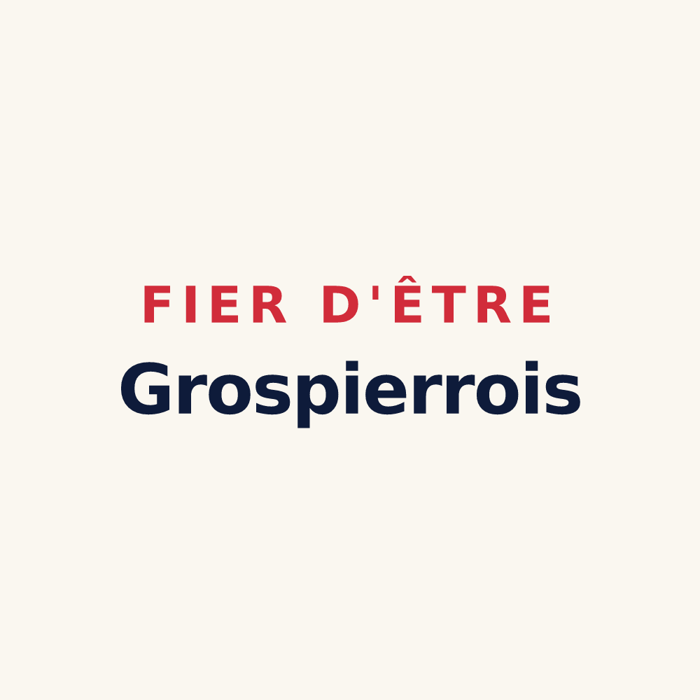 Tasse « Fier d'être Grospierrois » — design pour Grospierres