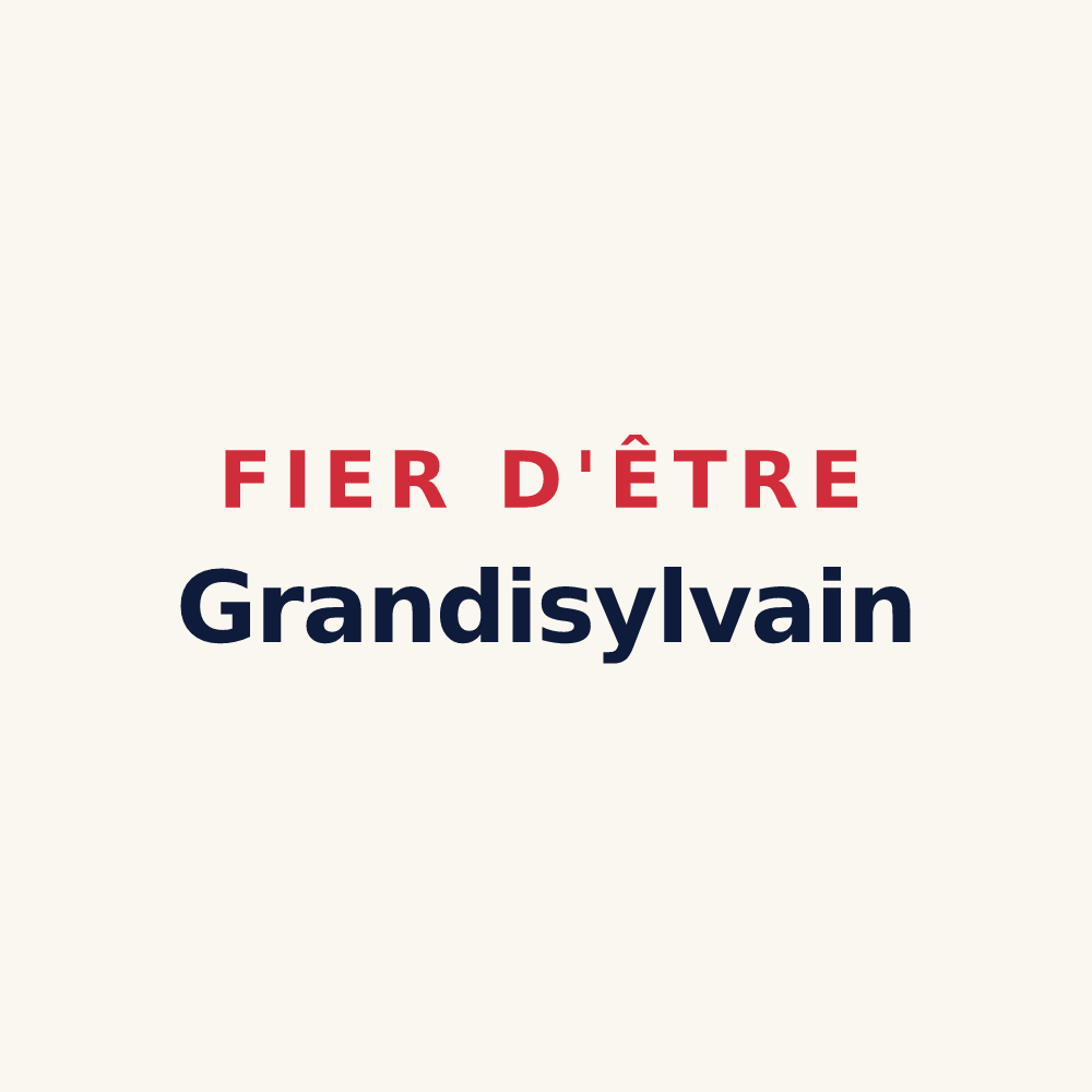 Tasse « Fier d'être Grandisylvain » — design pour Grossœuvre