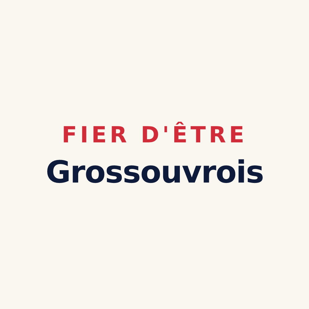 Tasse « Fier d'être Grossouvrois » — design pour Grossouvre