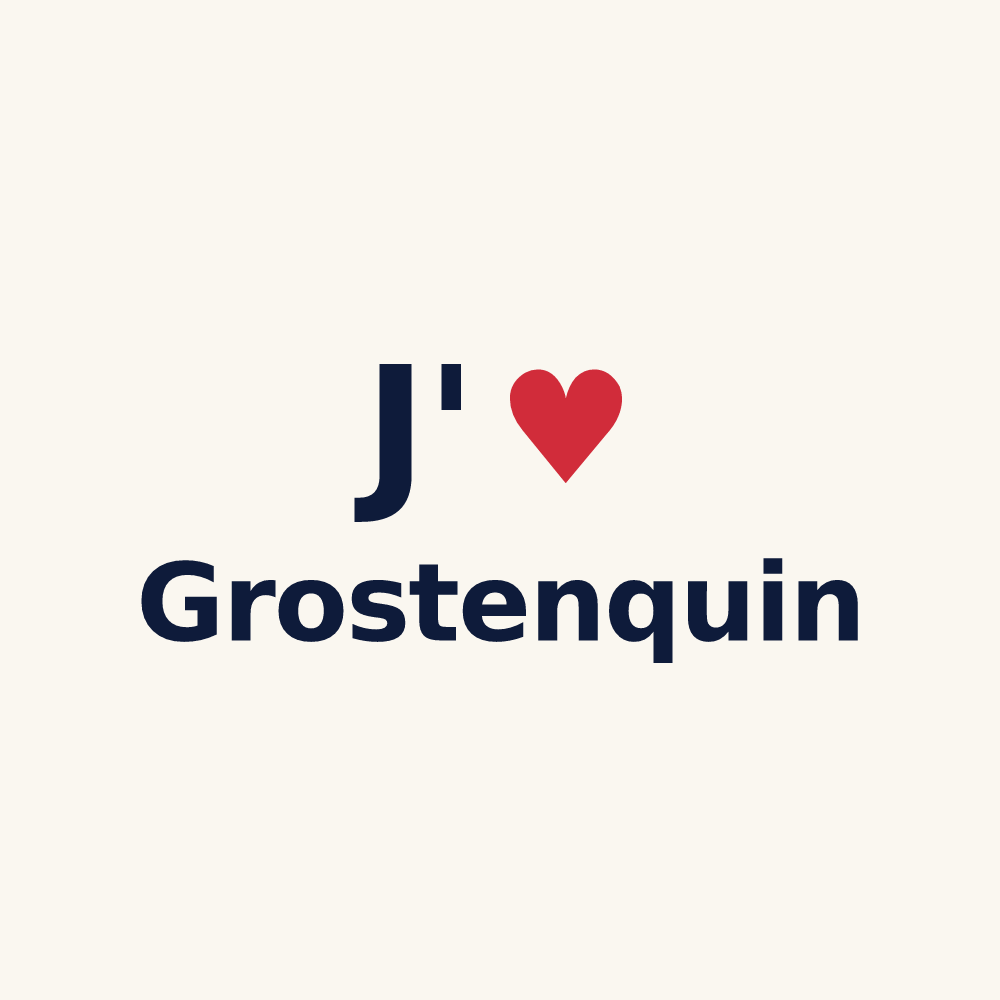 Tasse personnalisée Grostenquin — design J'aime Grostenquin
