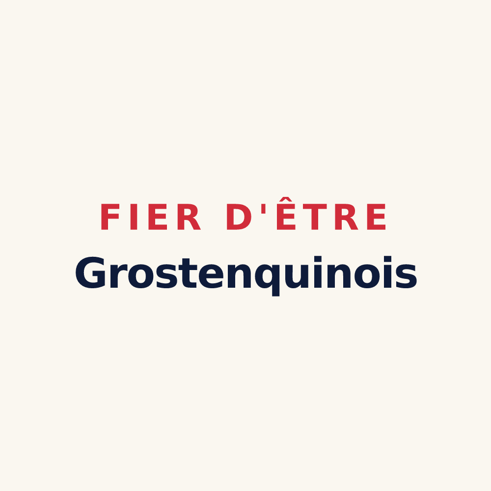 Tasse « Fier d'être Grostenquinois » — design pour Grostenquin