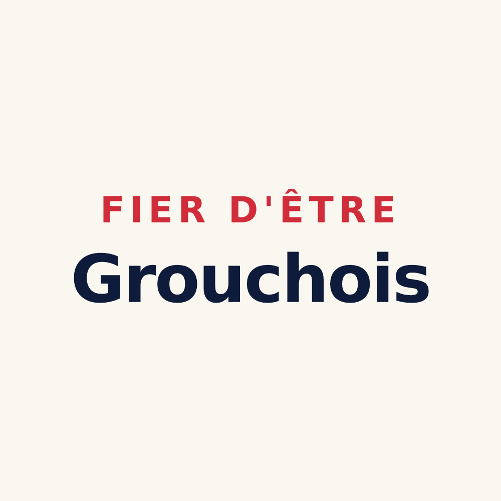 Tasse « Fier d'être Grouchois » — design pour Grouches-Luchuel