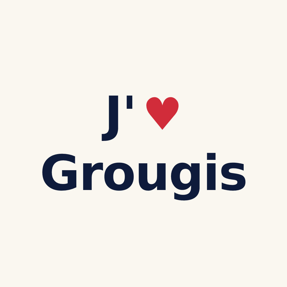 Tasse personnalisée Grougis — design J'aime Grougis