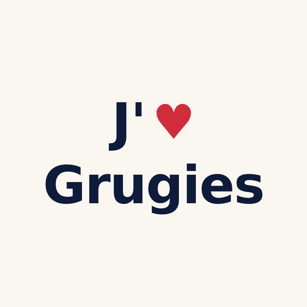 Tasse personnalisée Grugies — design J'aime Grugies