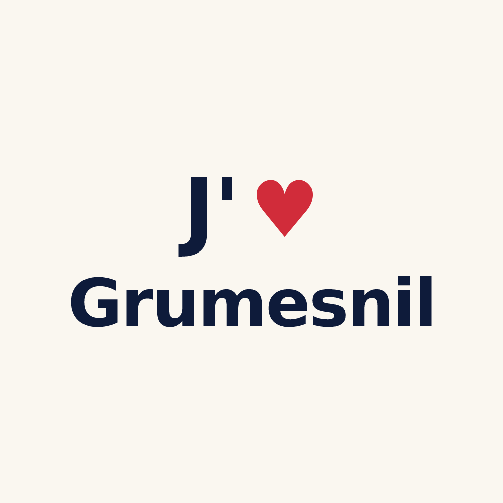 Tasse personnalisée Grumesnil — design J'aime Grumesnil