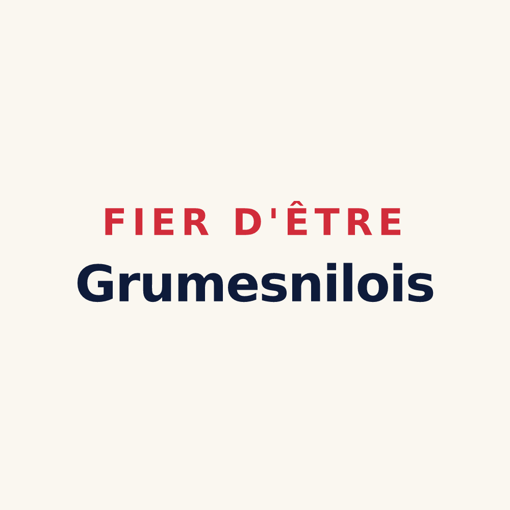 Tasse « Fier d'être Grumesnilois » — design pour Grumesnil