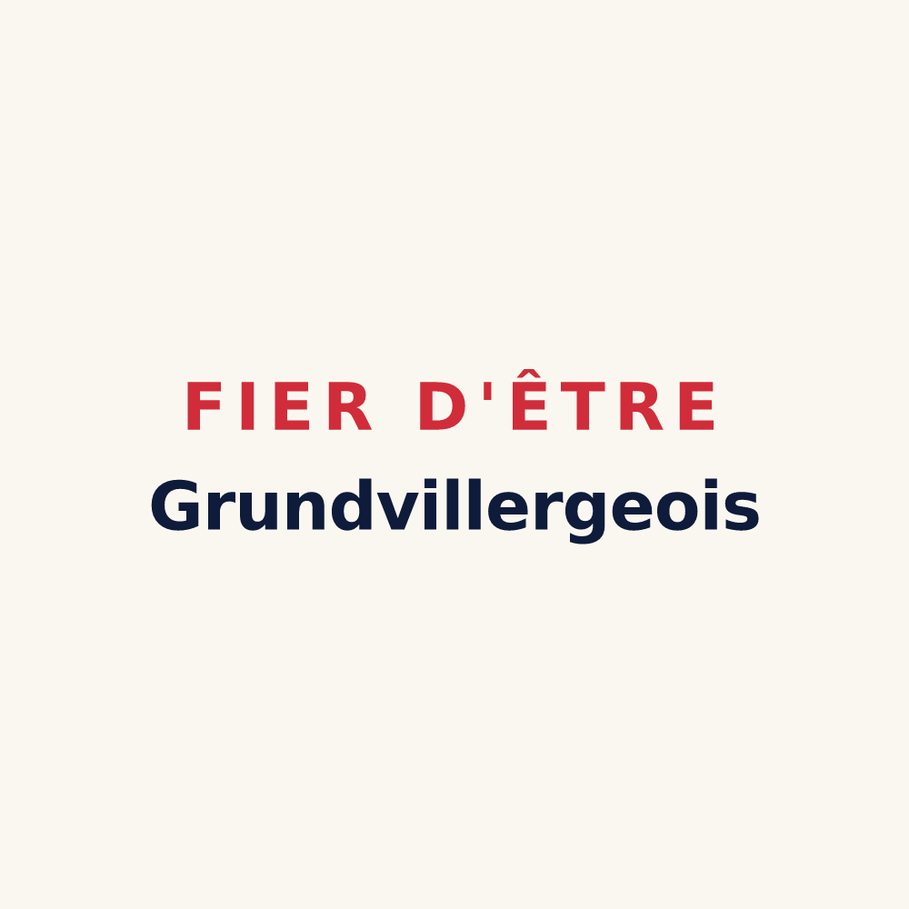 Tasse « Fier d'être Grundvillergeois » — design pour Grundviller