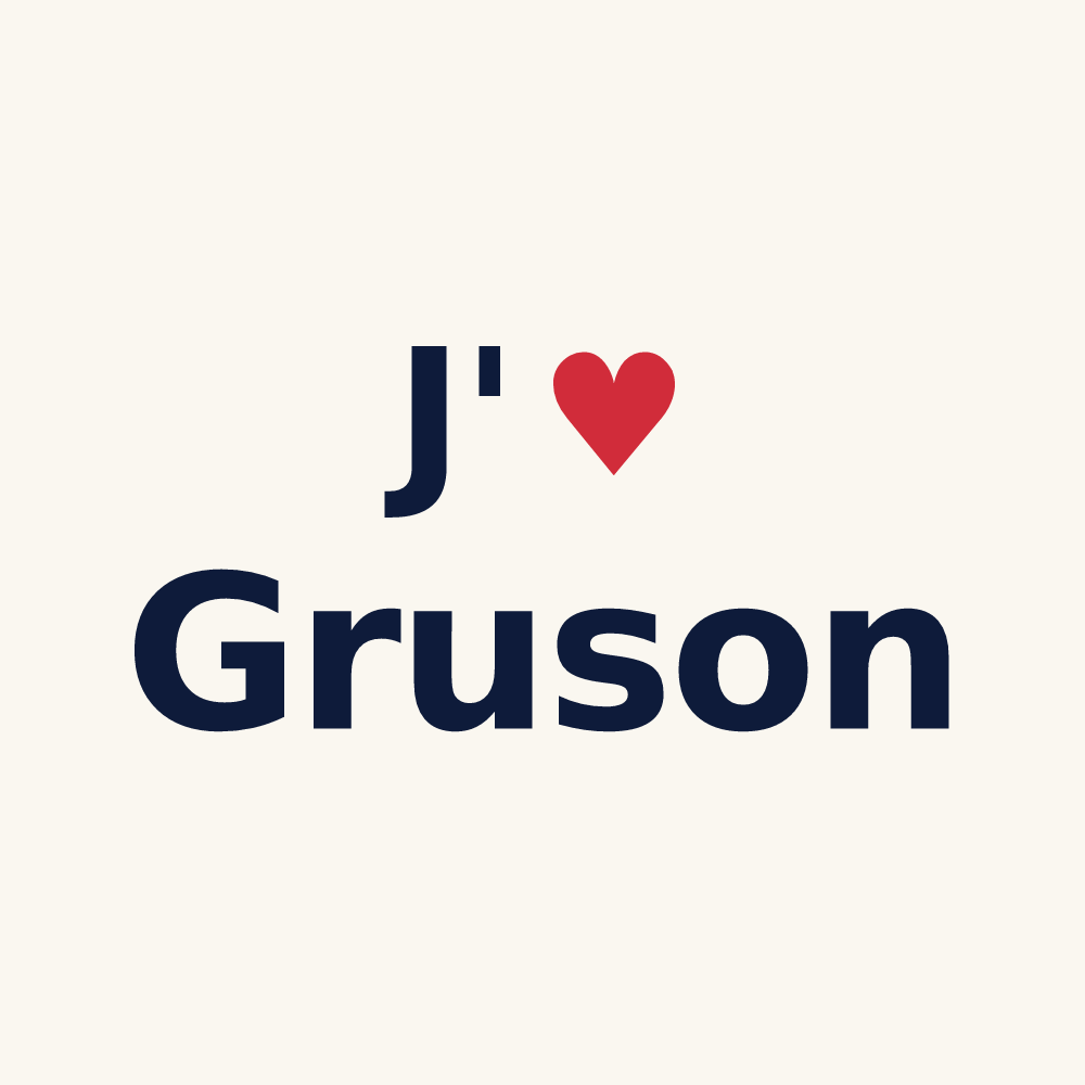 Tasse personnalisée Gruson — design J'aime Gruson