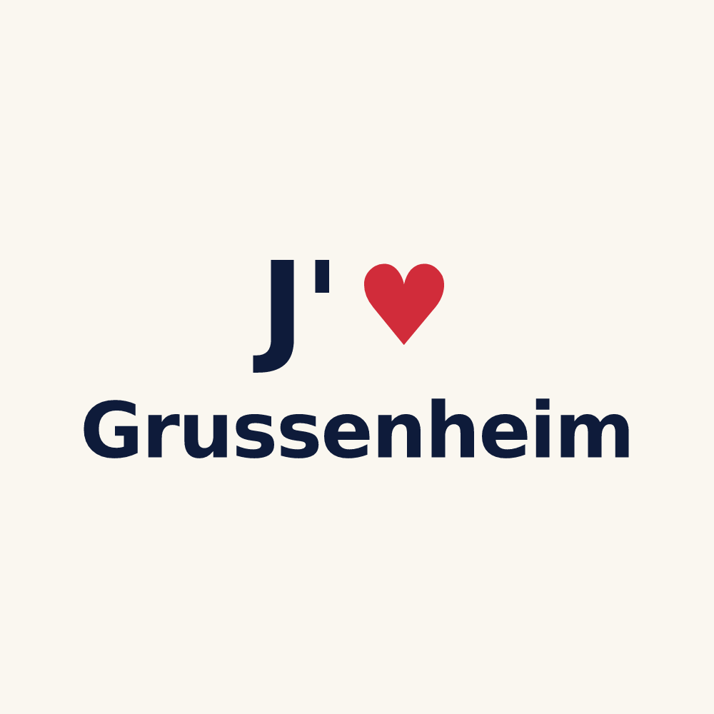 Tasse personnalisée Grussenheim — design J'aime Grussenheim