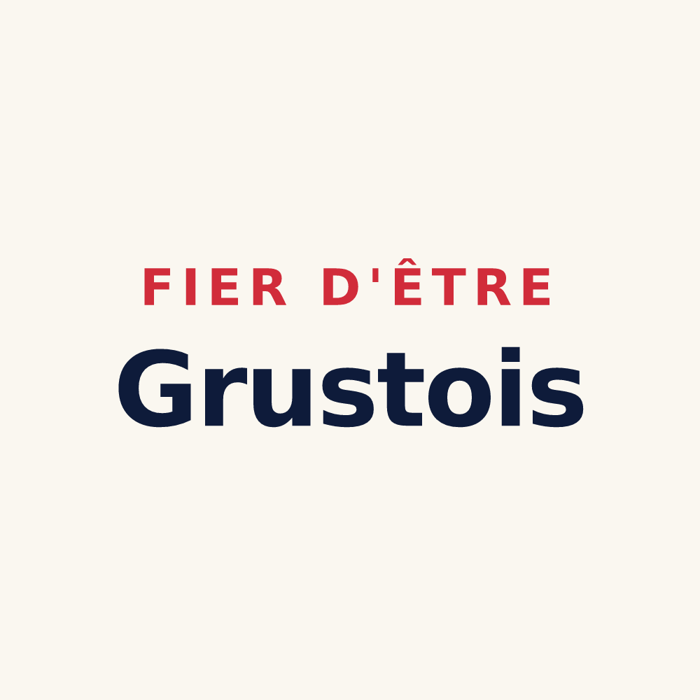 Tasse « Fier d'être Grustois » — design pour Grust
