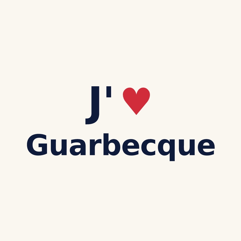 Tasse personnalisée Guarbecque — design J'aime Guarbecque