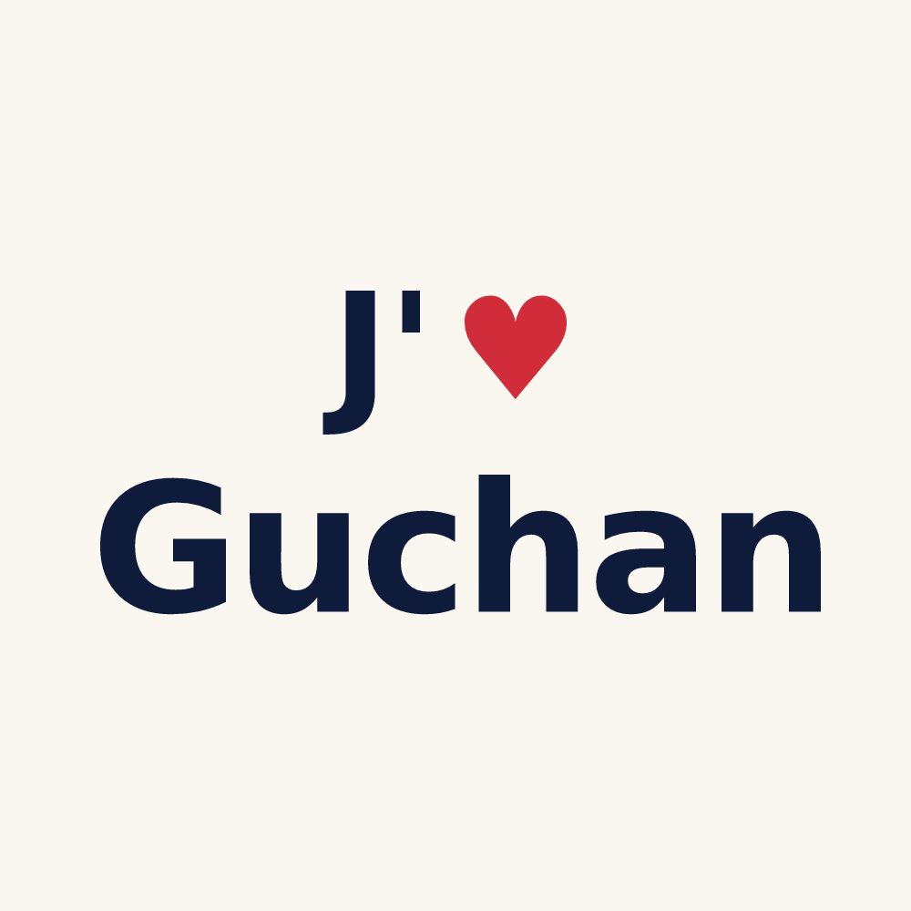 Tasse personnalisée Guchan — design J'aime Guchan