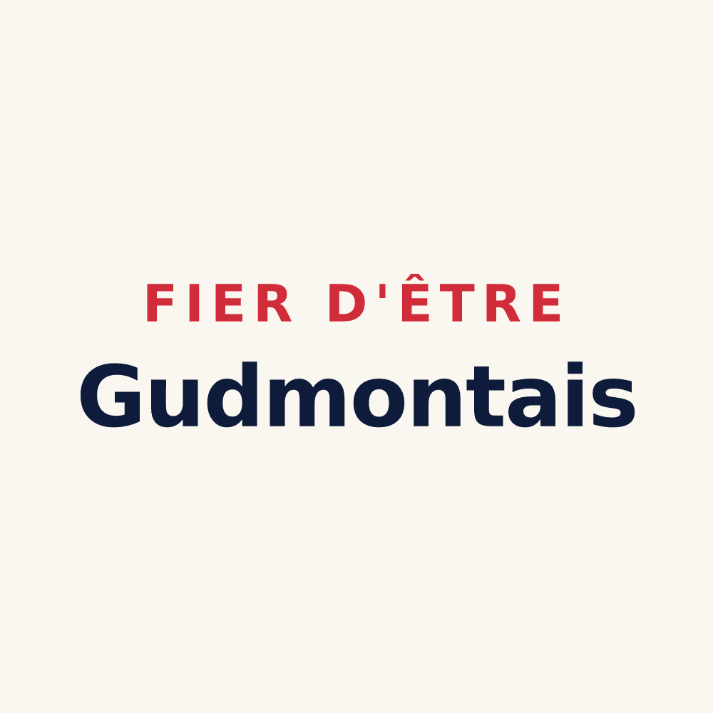 Tasse « Fier d'être Gudmontais » — design pour Gudmont-Villiers