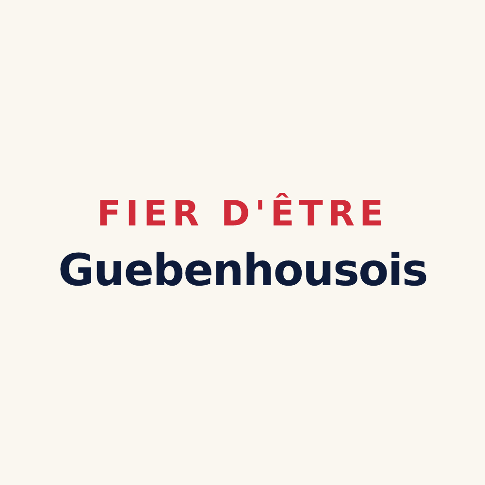 Tasse « Fier d'être Guebenhousois » — design pour Guebenhouse