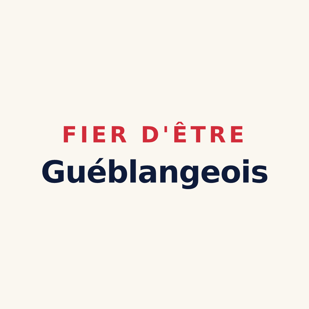 Tasse « Fier d'être Guéblangeois » — design pour Guéblange-lès-Dieuze