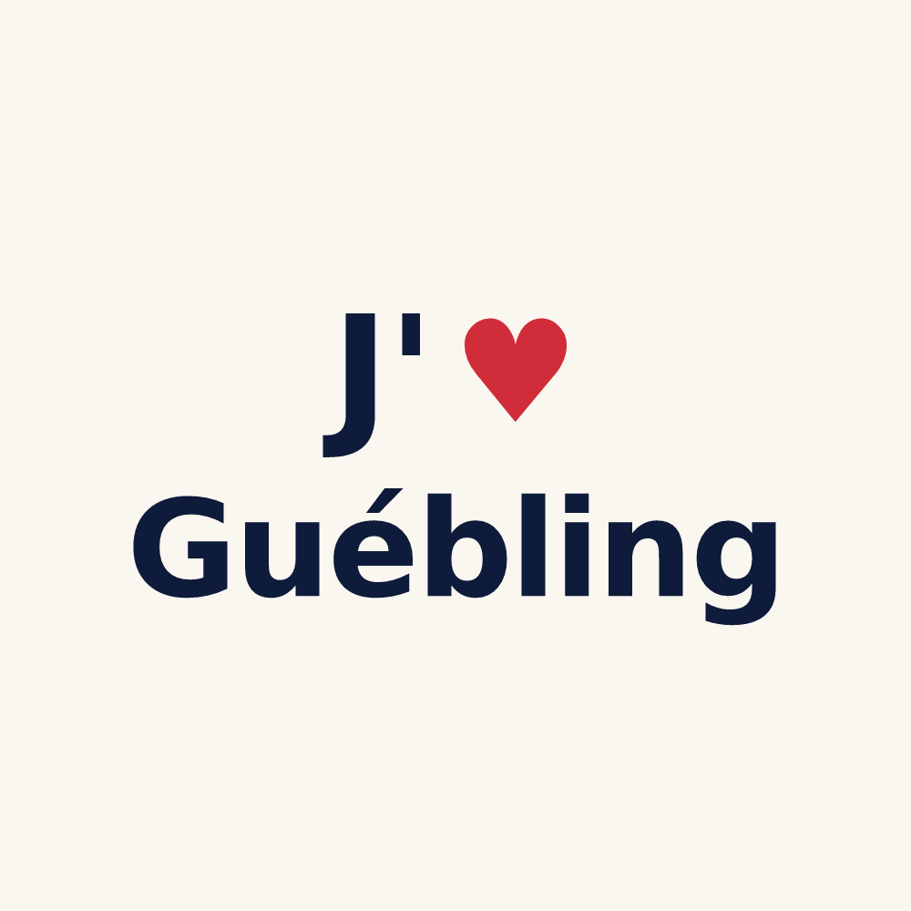 Tasse personnalisée Guébling — design J'aime Guébling