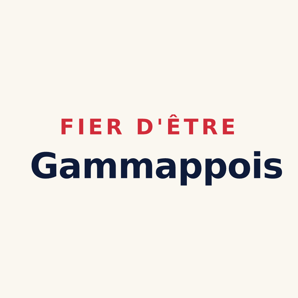 Tasse « Fier d'être Gammappois » — design pour Guémappe