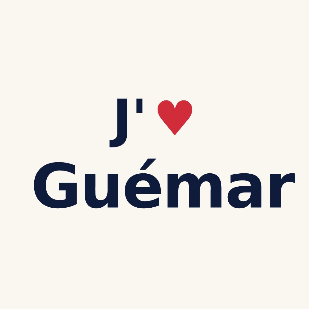 Tasse personnalisée Guémar — design J'aime Guémar