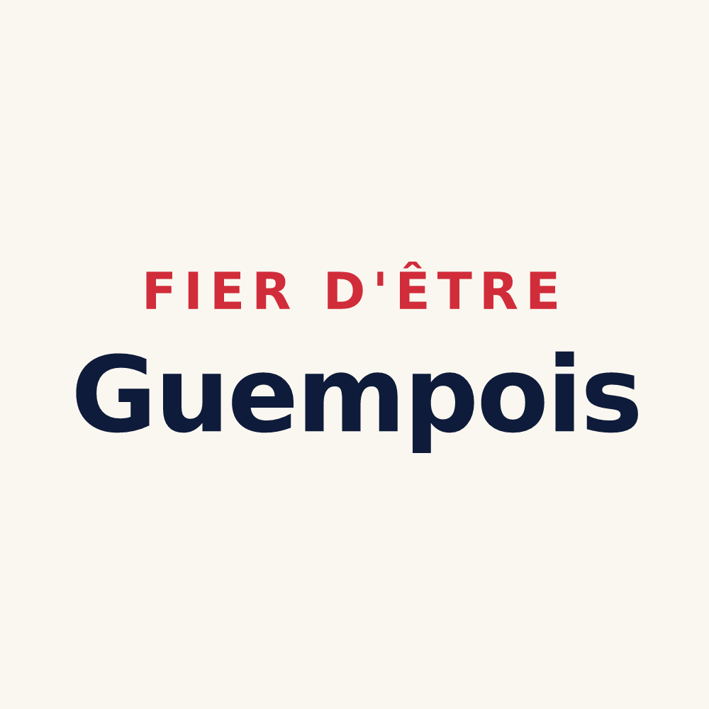 Tasse « Fier d'être Guempois » — design pour Guemps