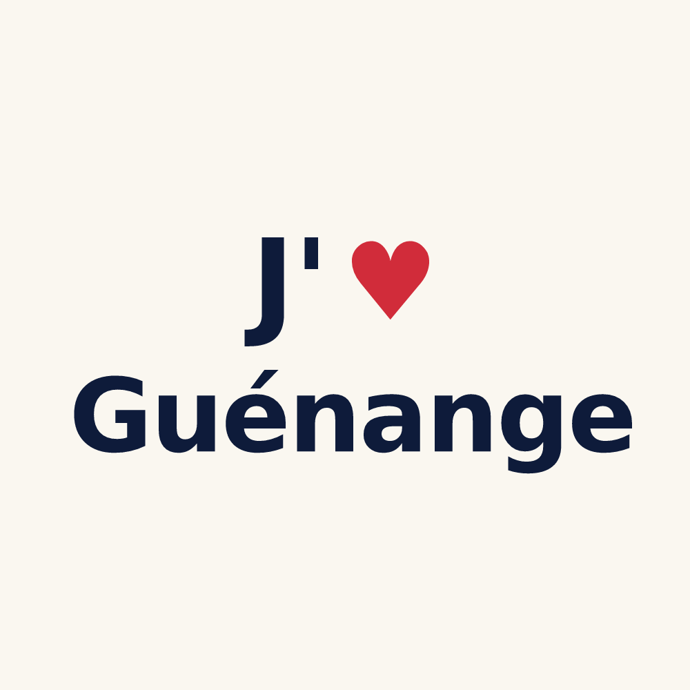 Tasse personnalisée Guénange — design J'aime Guénange