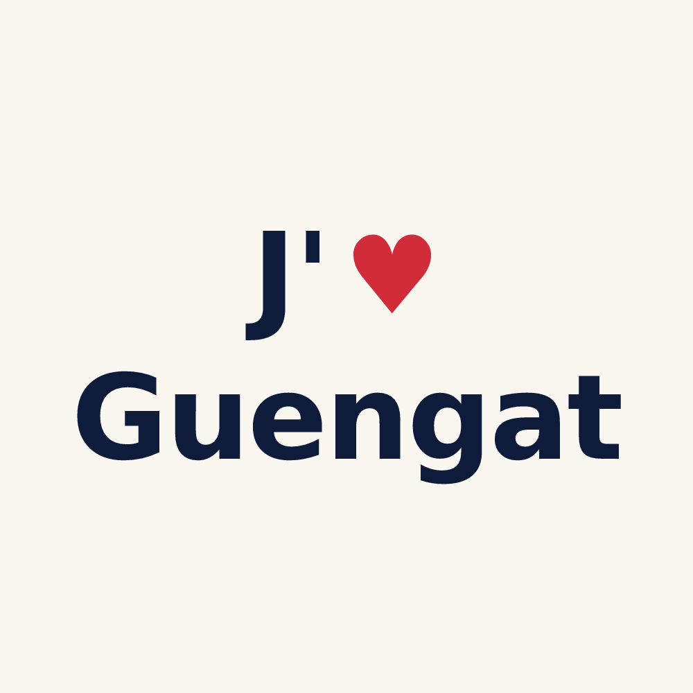 Tasse personnalisée Guengat — design J'aime Guengat