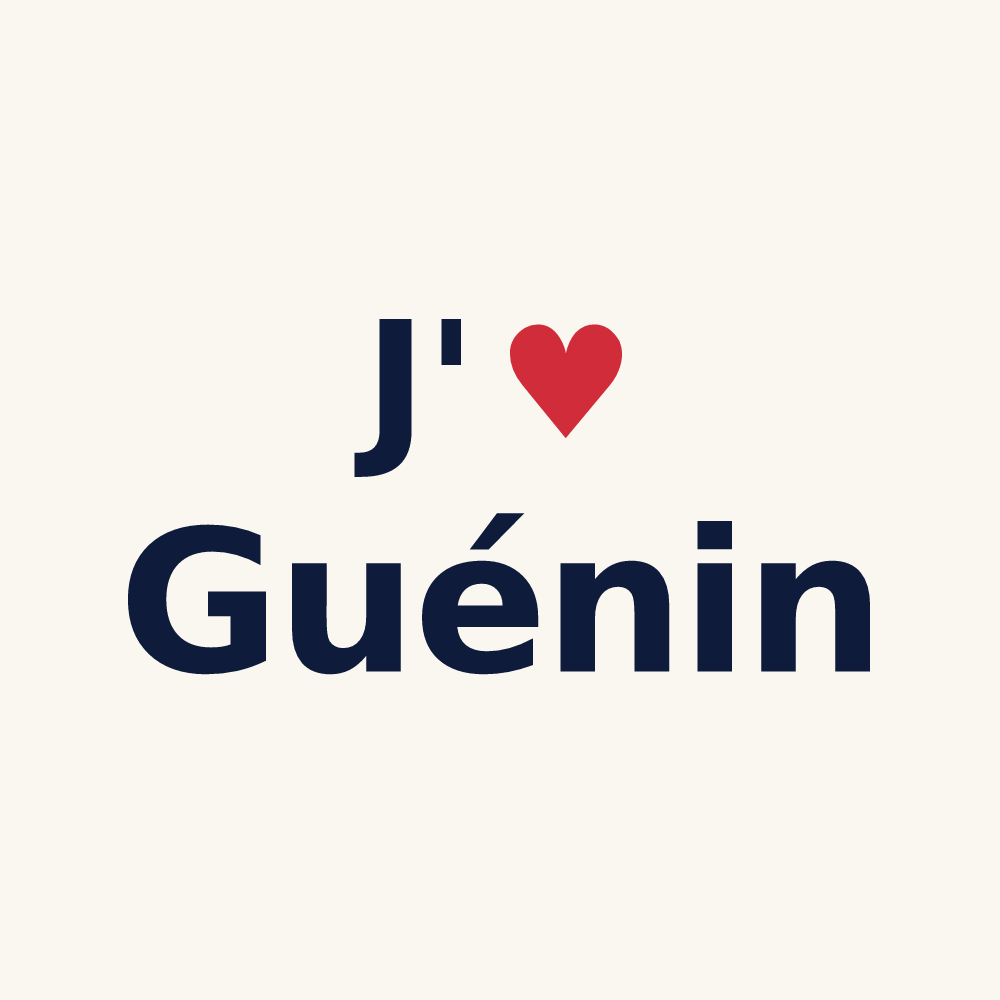 Tasse personnalisée Guénin — design J'aime Guénin