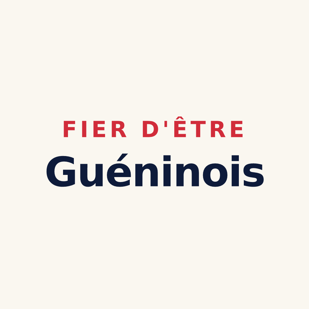 Tasse « Fier d'être Guéninois » — design pour Guénin