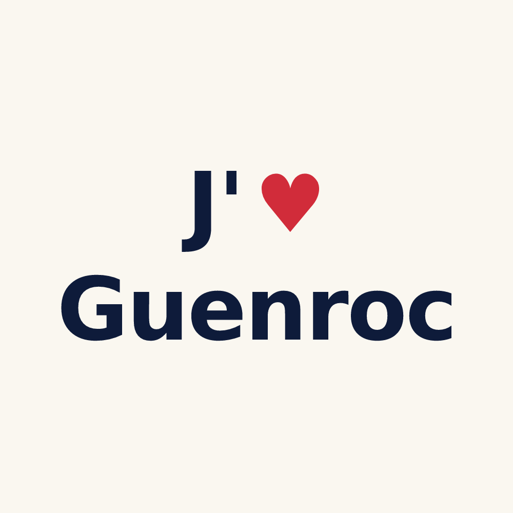 Tasse personnalisée Guenroc — design J'aime Guenroc