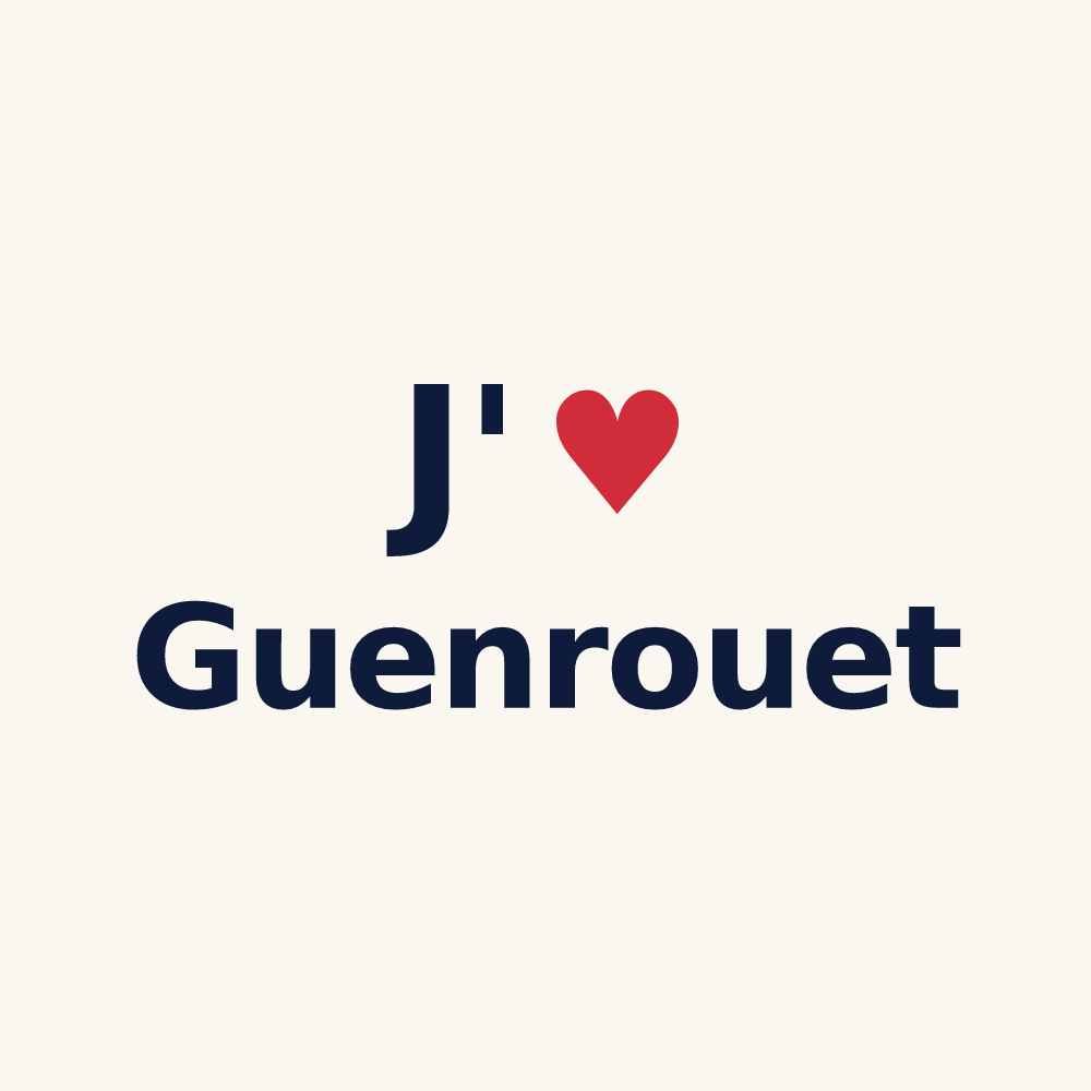 Tasse personnalisée Guenrouet — design J'aime Guenrouet