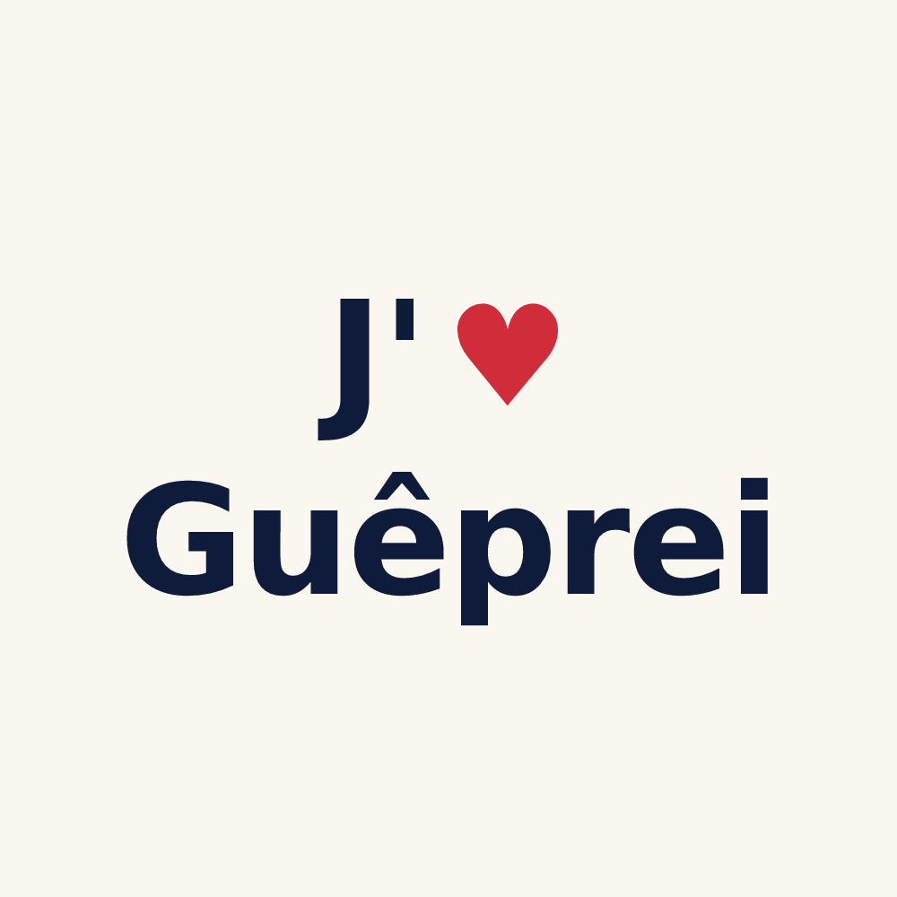 Tasse personnalisée Guêprei — design J'aime Guêprei