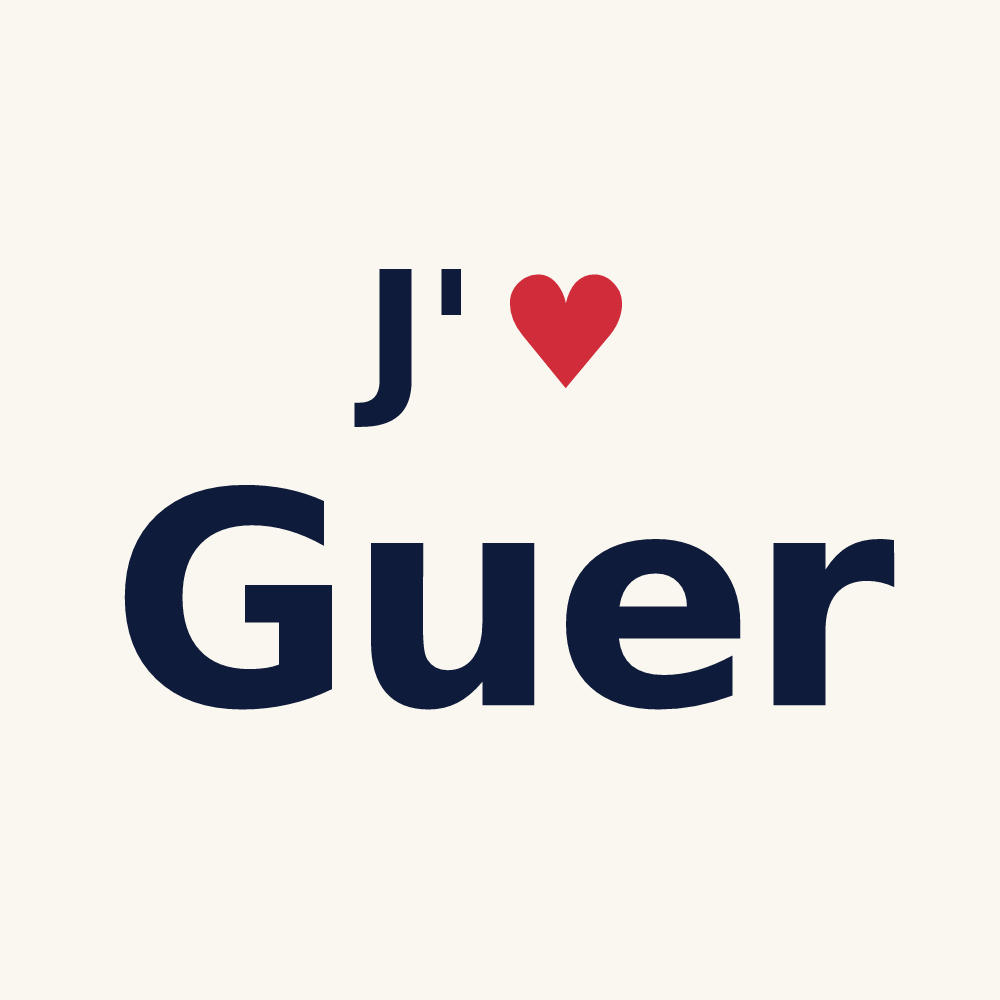 Tasse personnalisée Guer — design J'aime Guer