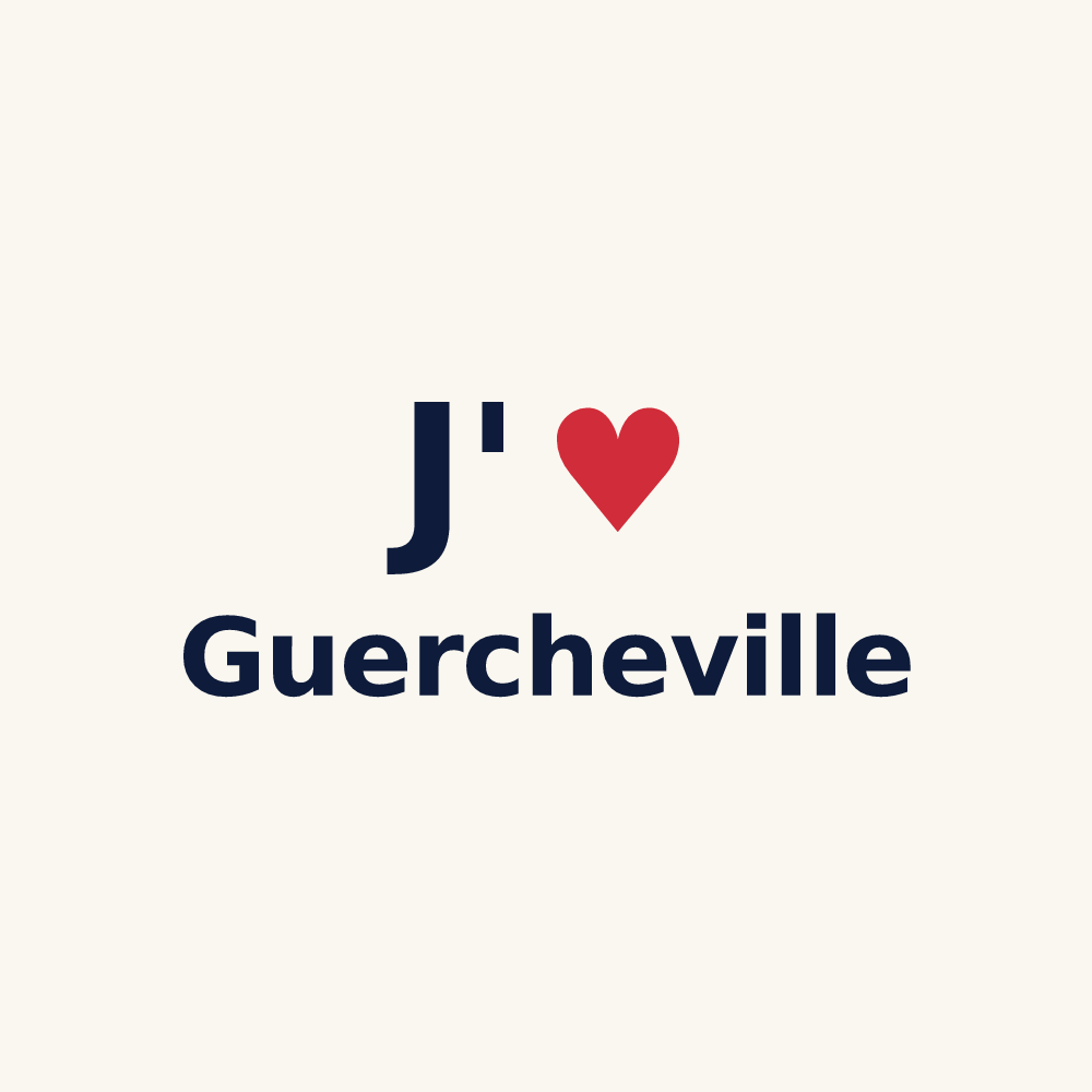 Tasse personnalisée Guercheville — design J'aime Guercheville