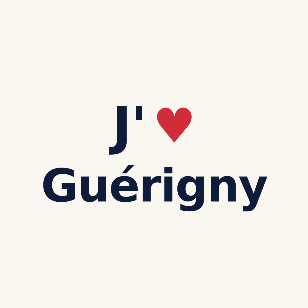 Tasse personnalisée Guérigny — design J'aime Guérigny