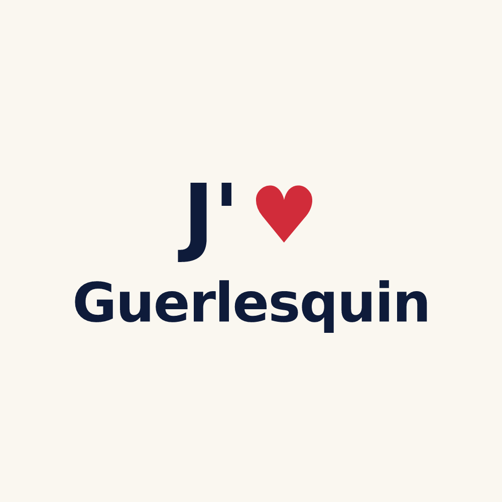 Tasse personnalisée Guerlesquin — design J'aime Guerlesquin