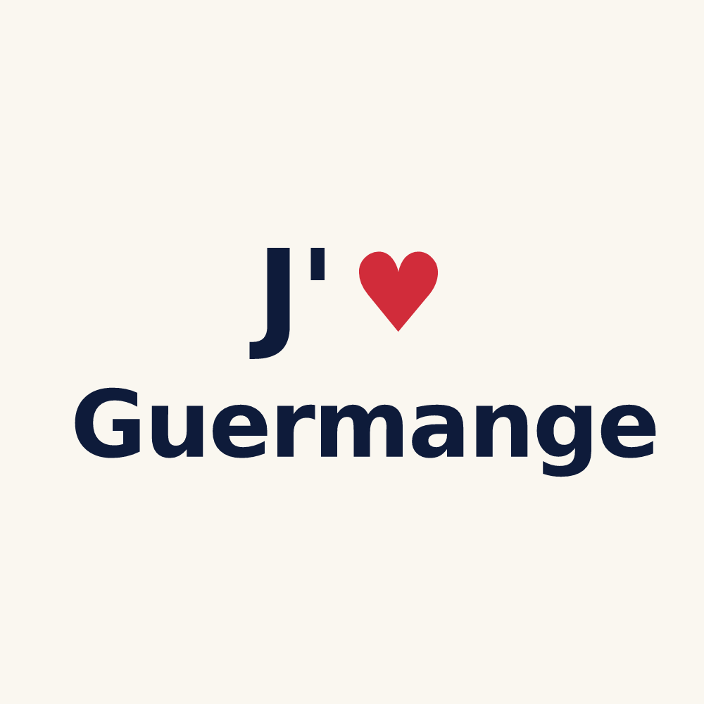 Tasse personnalisée Guermange — design J'aime Guermange