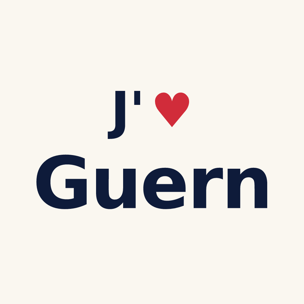 Tasse personnalisée Guern — design J'aime Guern