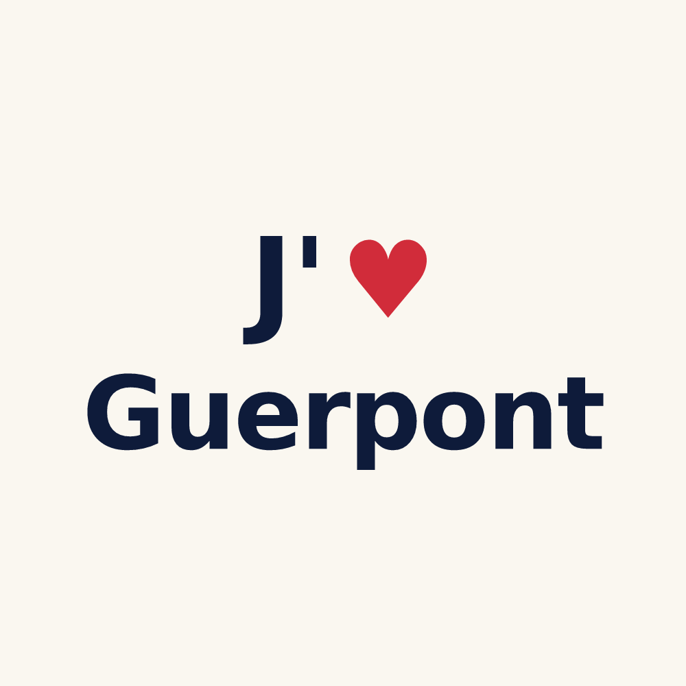 Tasse personnalisée Guerpont — design J'aime Guerpont
