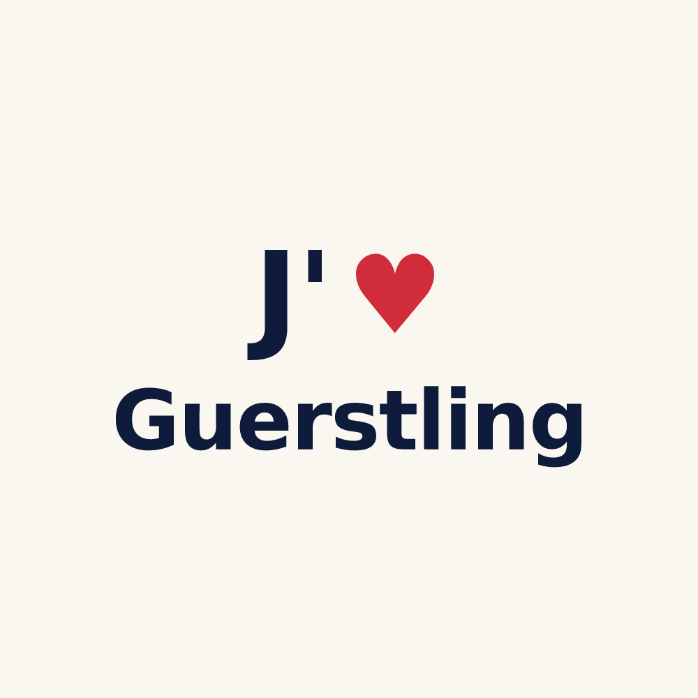Tasse personnalisée Guerstling — design J'aime Guerstling