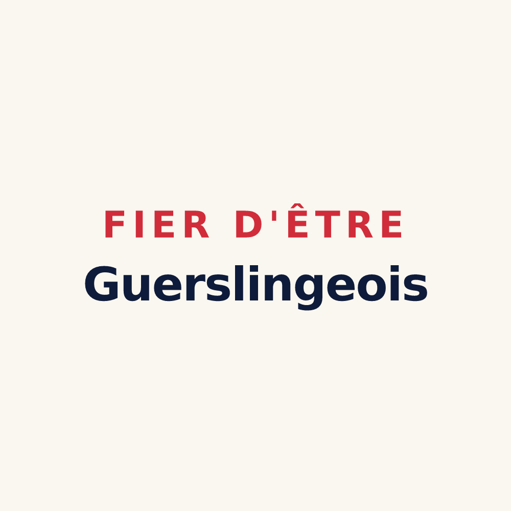 Tasse « Fier d'être Guerslingeois » — design pour Guerstling