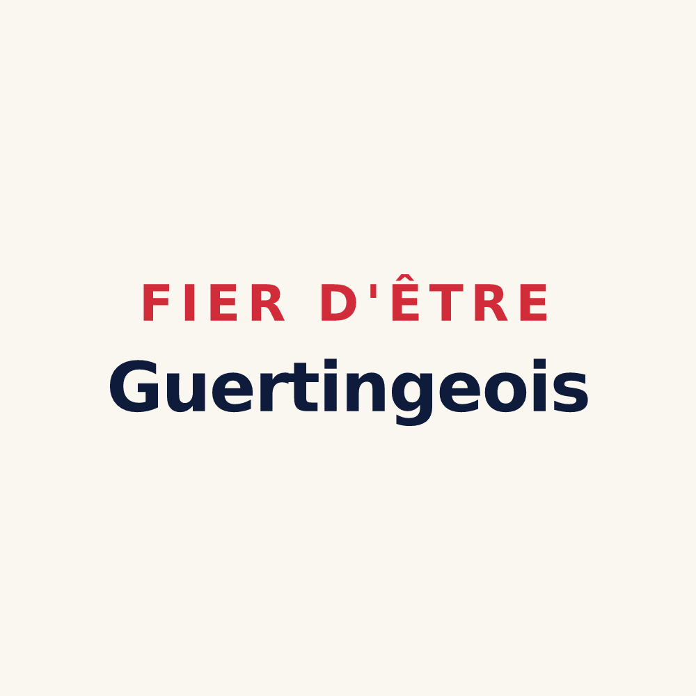 Tasse « Fier d'être Guertingeois » — design pour Guerting