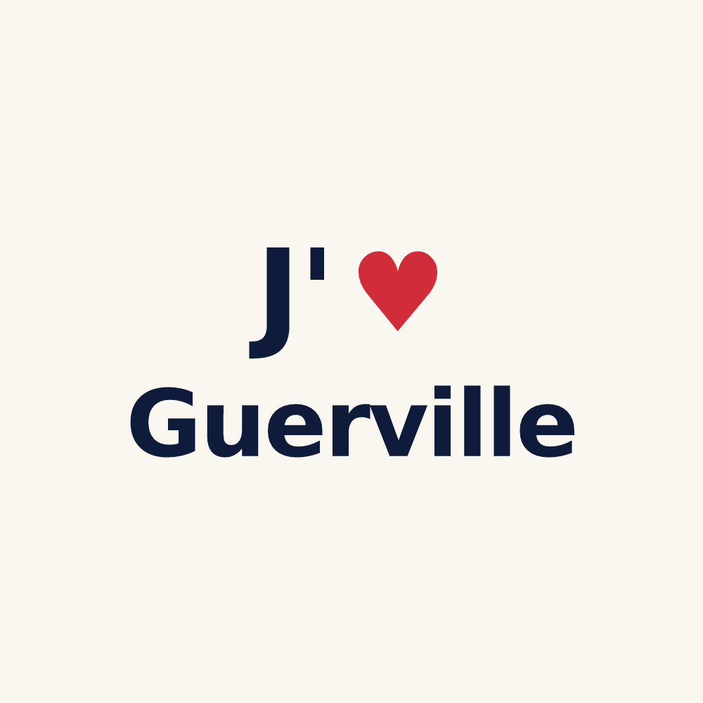 Tasse personnalisée Guerville — design J'aime Guerville