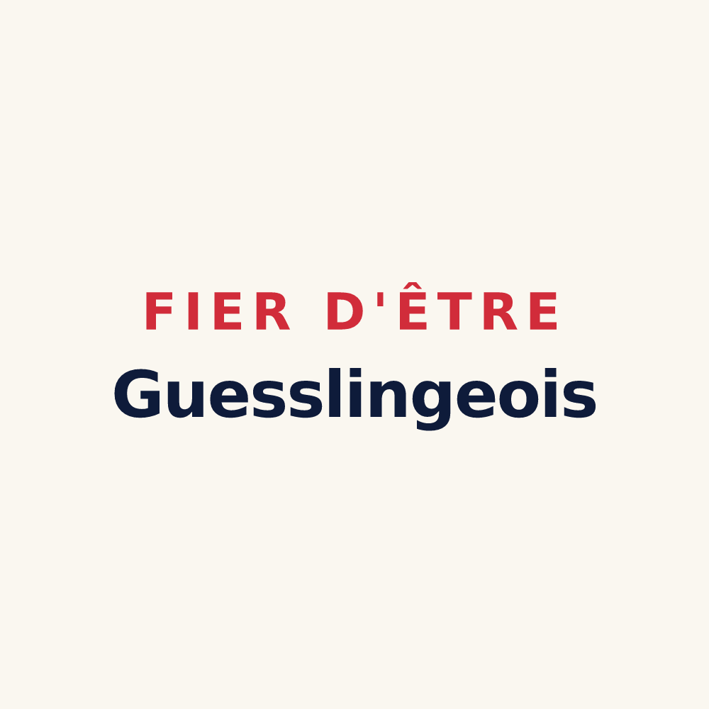 Tasse « Fier d'être Guesslingeois » — design pour Guessling-Hémering