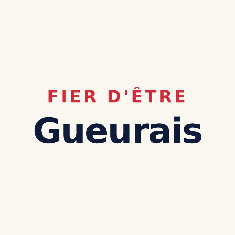 Tasse « Fier d'être Gueurais » — design pour Gueures