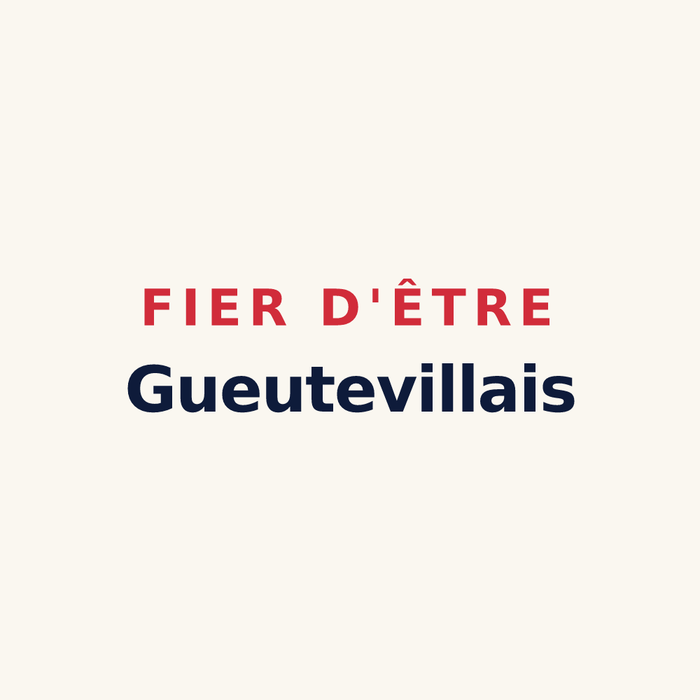 Tasse « Fier d'être Gueutevillais » — design pour Gueutteville-les-Grès